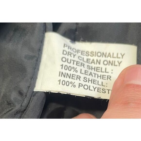 Mossi Genuine Leather Moto Bomber Jacket Sz. 10 - Picture 11 of 14